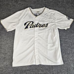San Diego Padres Jersey Mens 2XL White MLB Baseball Trevor Hoffman Hall of Fame